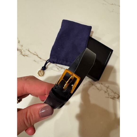 TORY BURCH Navy Logo Bracelet - Picture 6 of 8